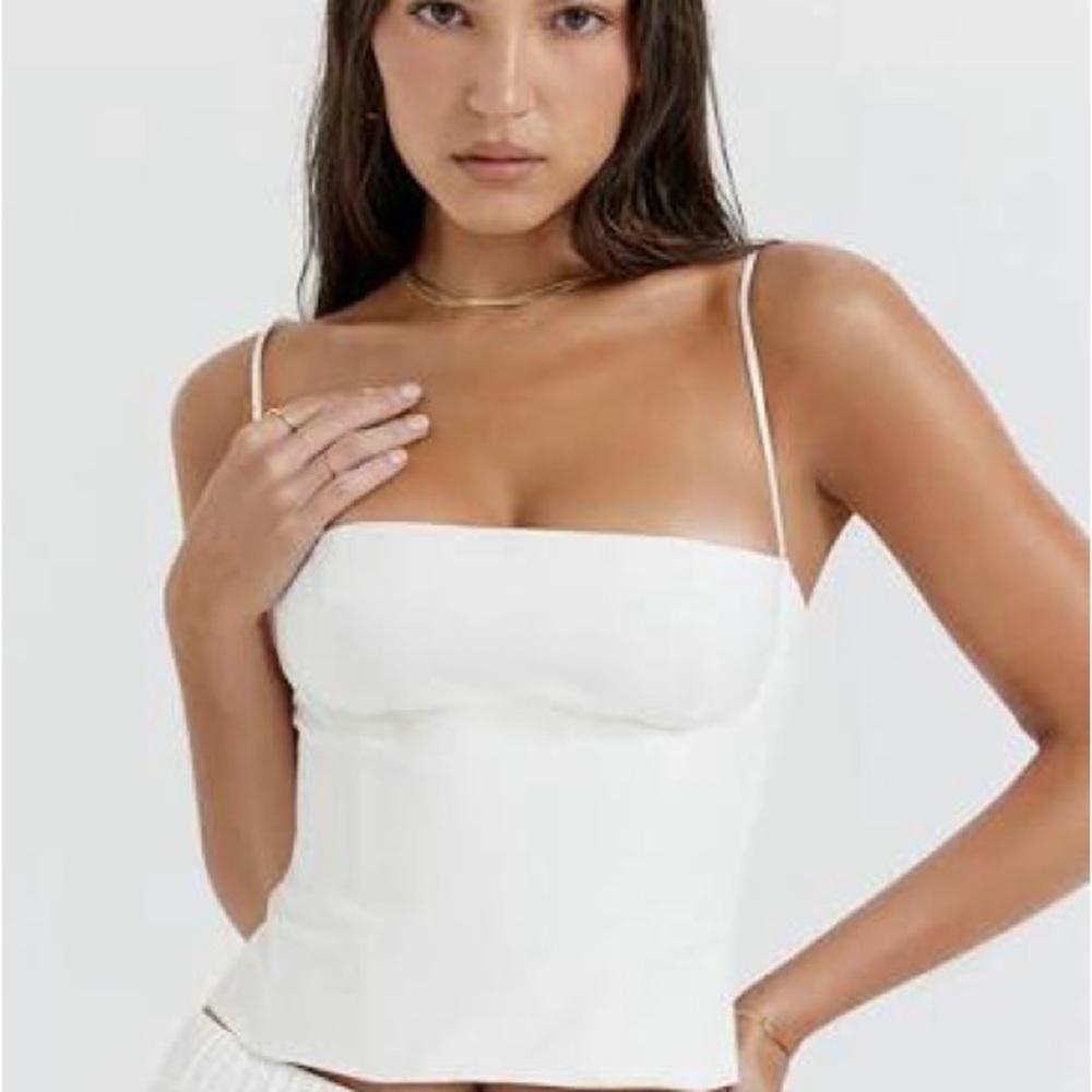 Austere White Structure Corset
